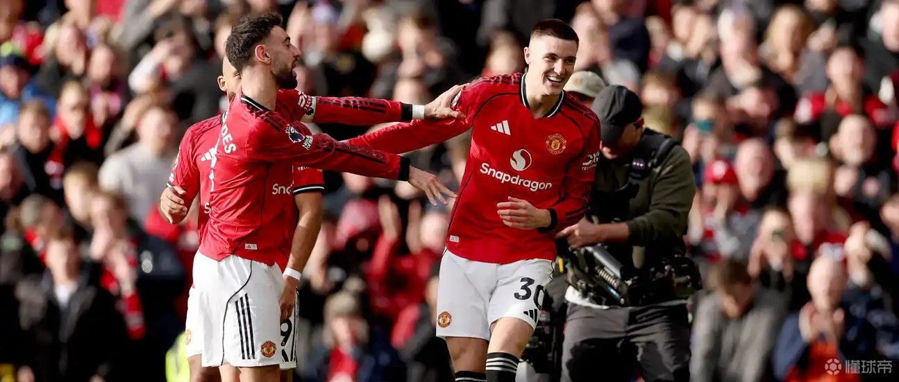 传射建功，B费当选与水晶宫一役曼联队内最佳球员